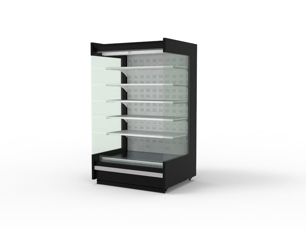 SERGO Kühlvitrine Halley 80 Zentral Kühlung (1250 mm Breit, 2050 mm Hoch)