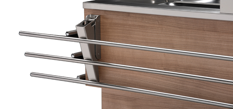 Afinox Edelstahl Tabletrutsche Lange Seite 4/1