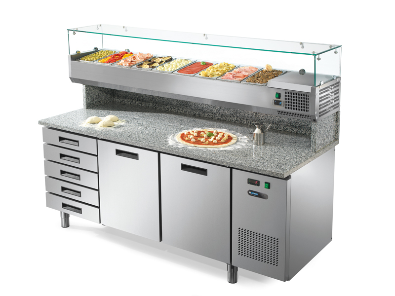 AFINOX Pizzatisch FRESH PIZZA 2P + C
