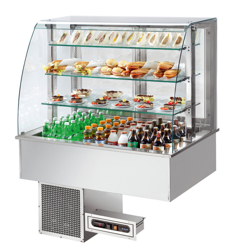 AFINOX Einbau Salatbar SL-PLATINUM 5/1 GN forcierte Kühlung Tief 20 cm.