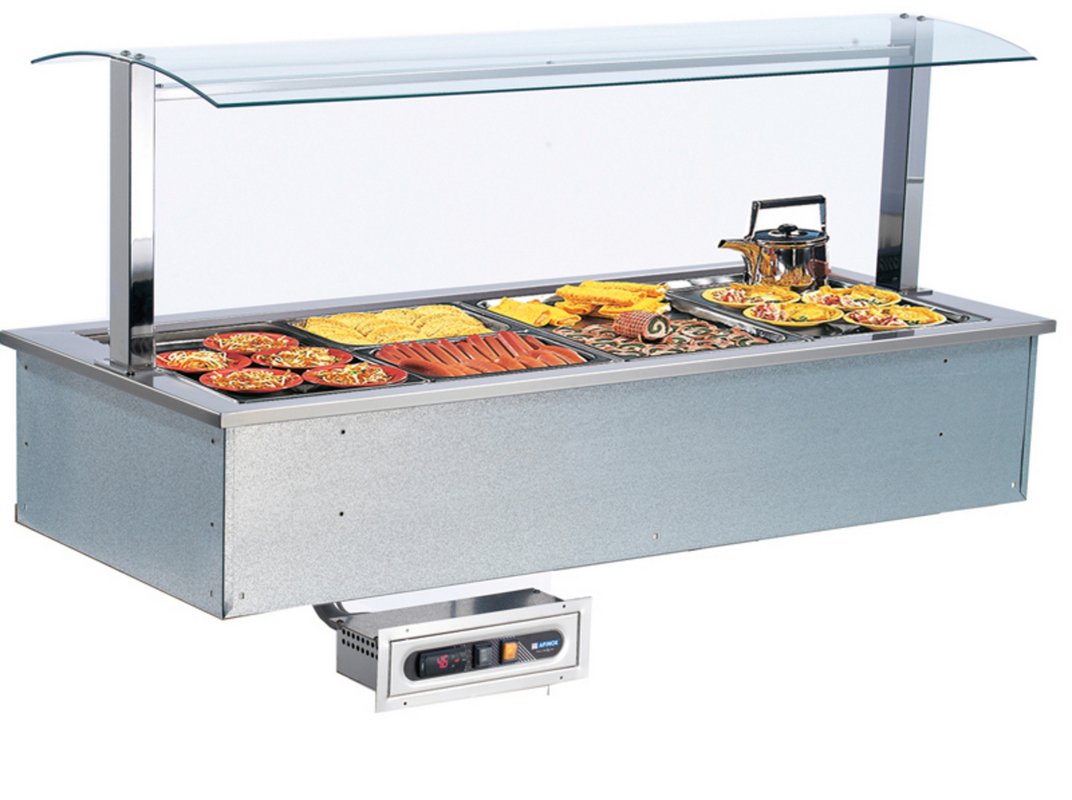 AFINOX Einbau Salatbar SL-RED 3/1 GN heisse ausführung au bain marie Tief 20 cm.