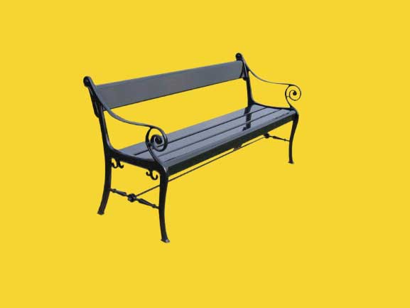 Gardeluxe Gartenbank ZEUS 140 cm