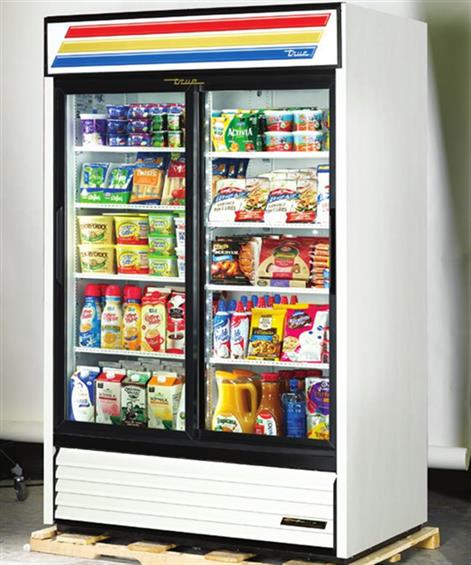 True Glas Schiebetür Kühlschrank GDM-45-HC-LD