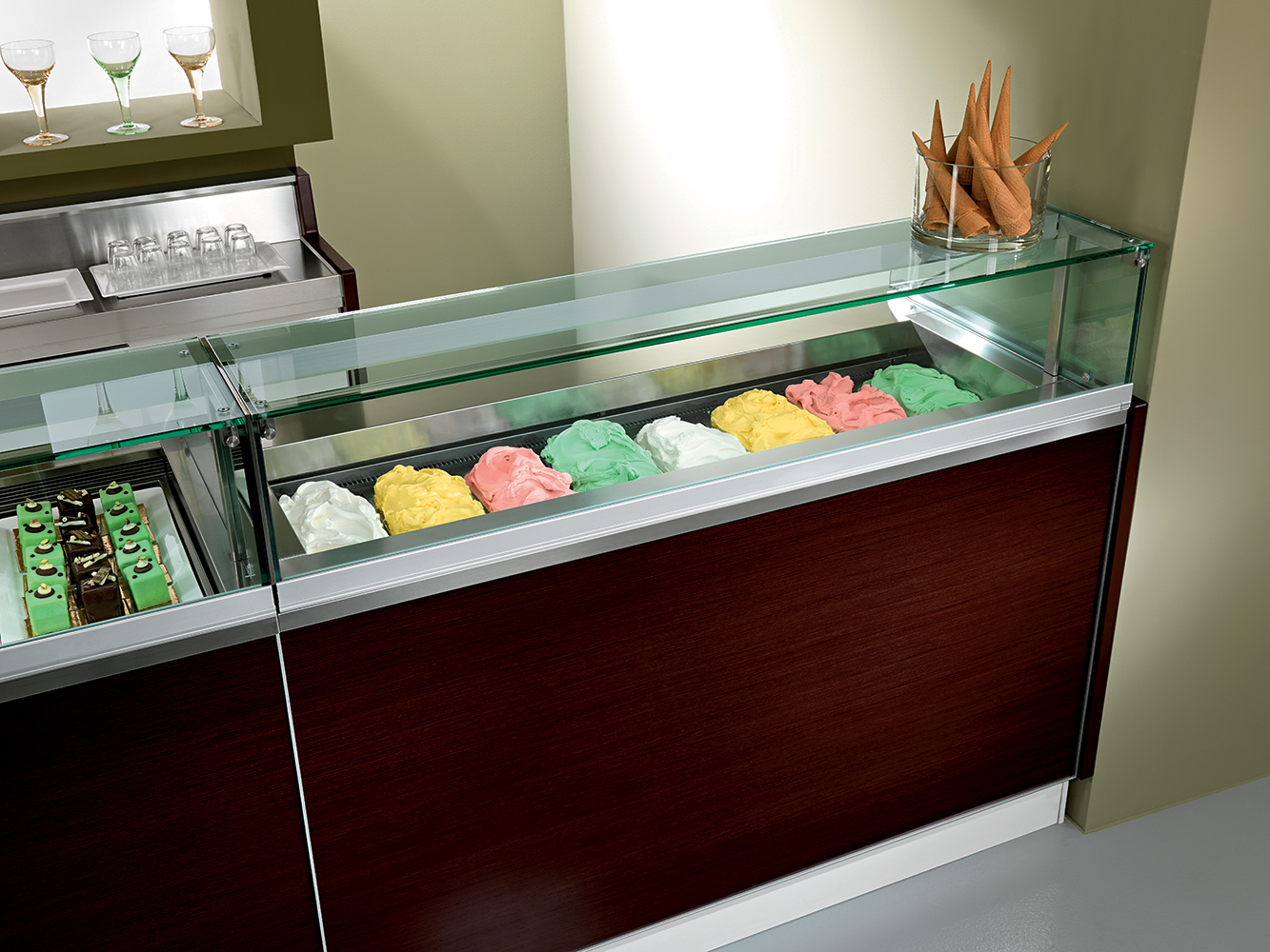 IFI Eisvitrine SNACK - FOOD GELATO 200 Remote - Split (230V) Nettopreis auf Anfrage