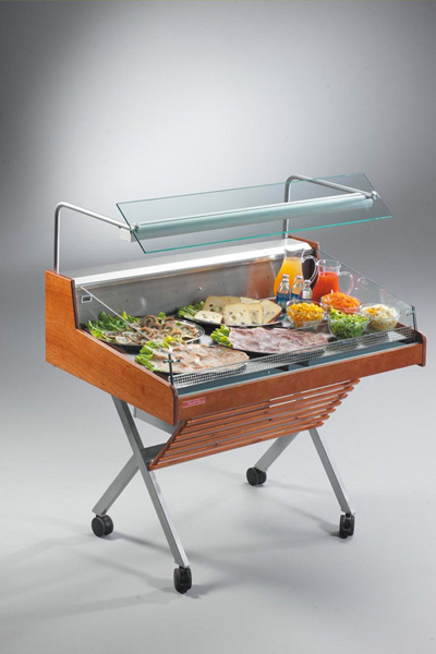 OSCARTIELLE Kühlvitrine CASTOR WOOD SELF G