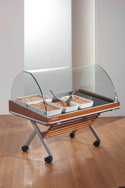 OSCARTIELLE Kühlvitrine CASTOR WOOD TCPW