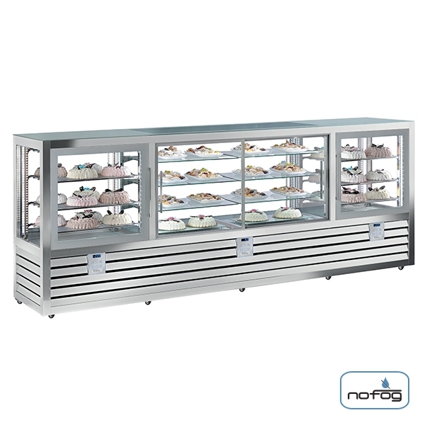 Silfer Quadro Konditorei Vitrine QPS 1500 V-D