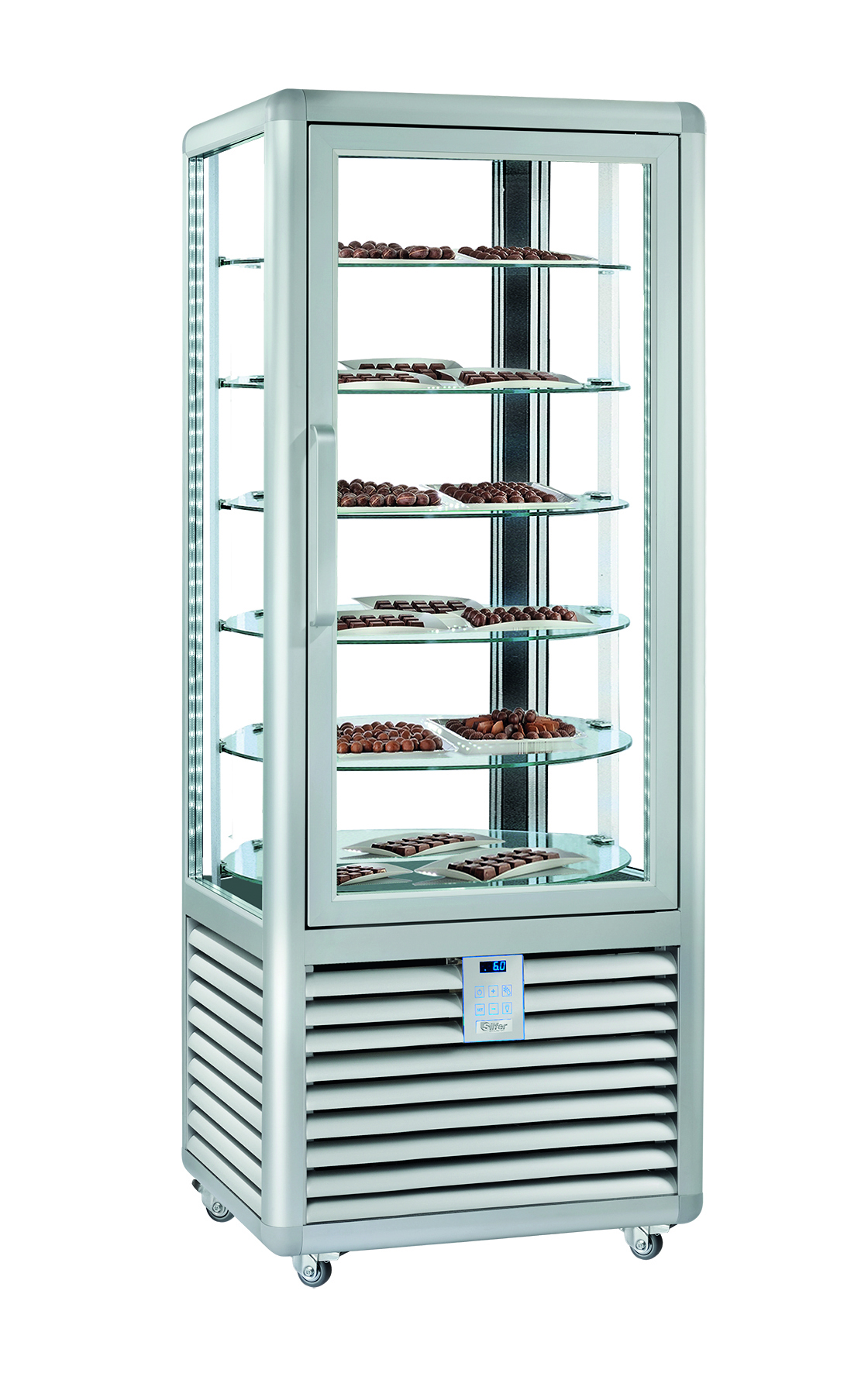 Silfer Curve Schokolade Vitrine CCC 450 V