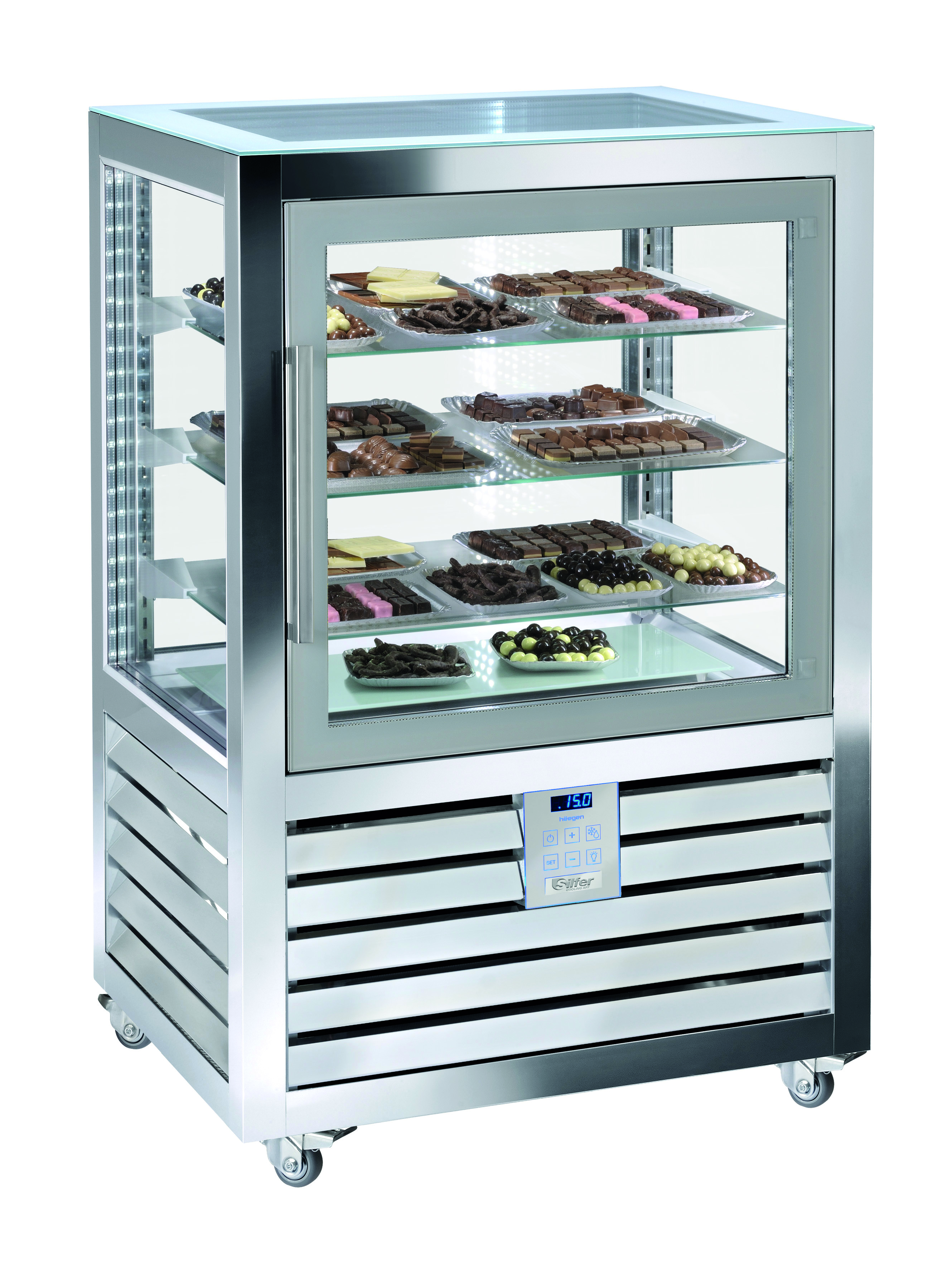 Silfer Quadro Schokolade Vitrine QCC 270 V