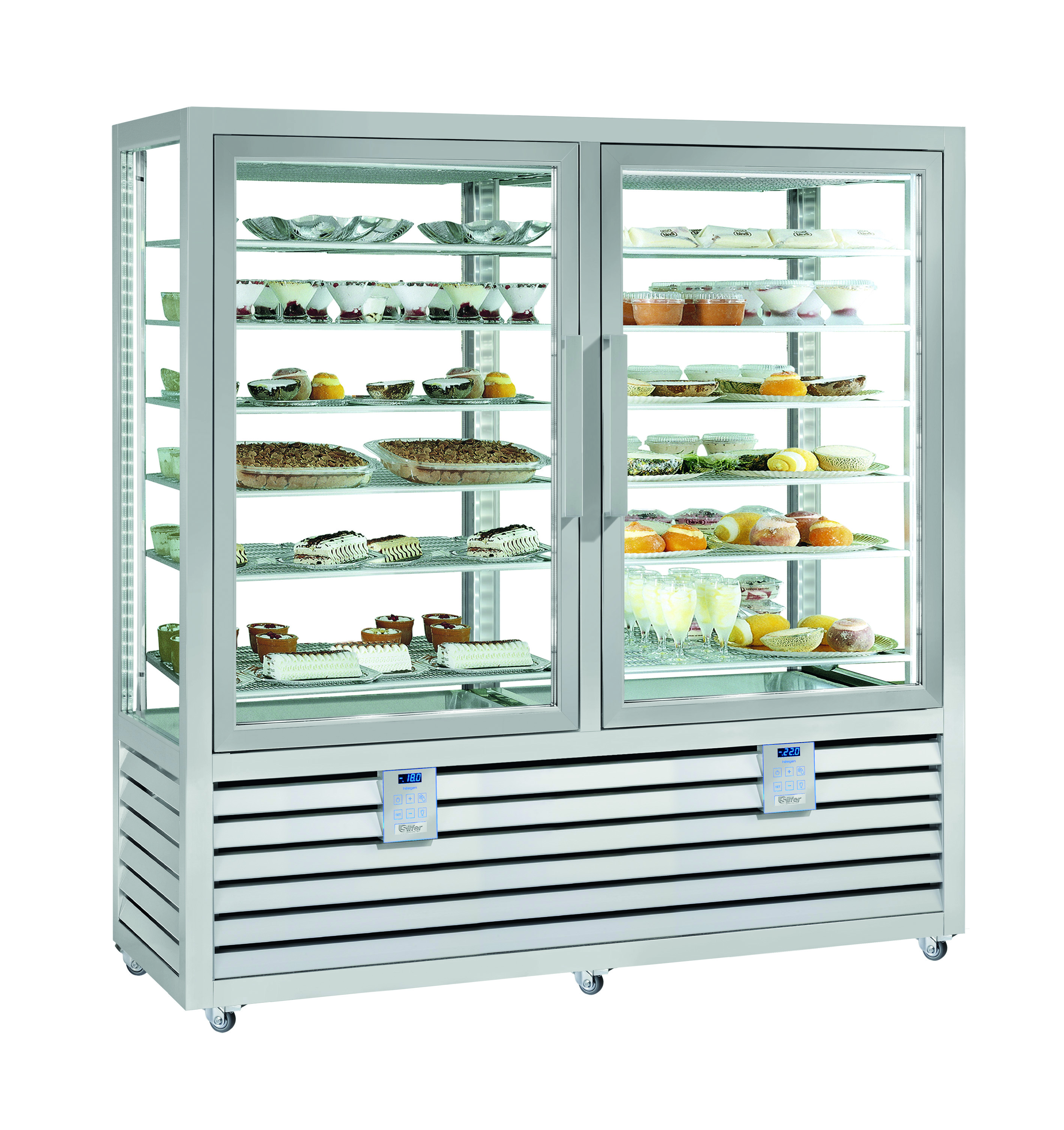 Silfer NEO Umluft-Eisvitrine NGL 1200 V/V 2T