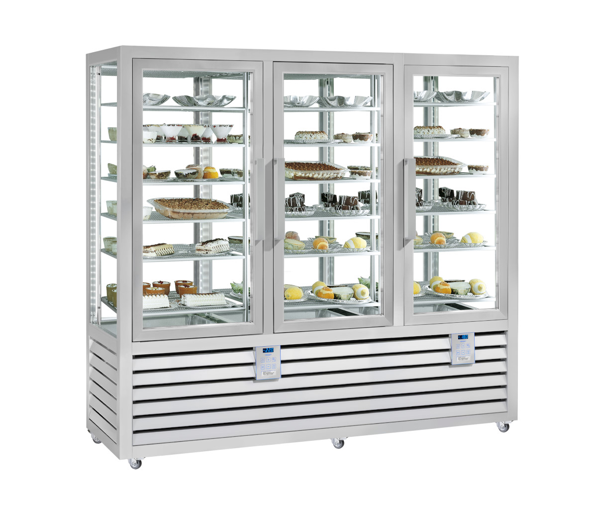 Silfer NEO Umluft-Eisvitrine NGL 1300 V/V/V 2T