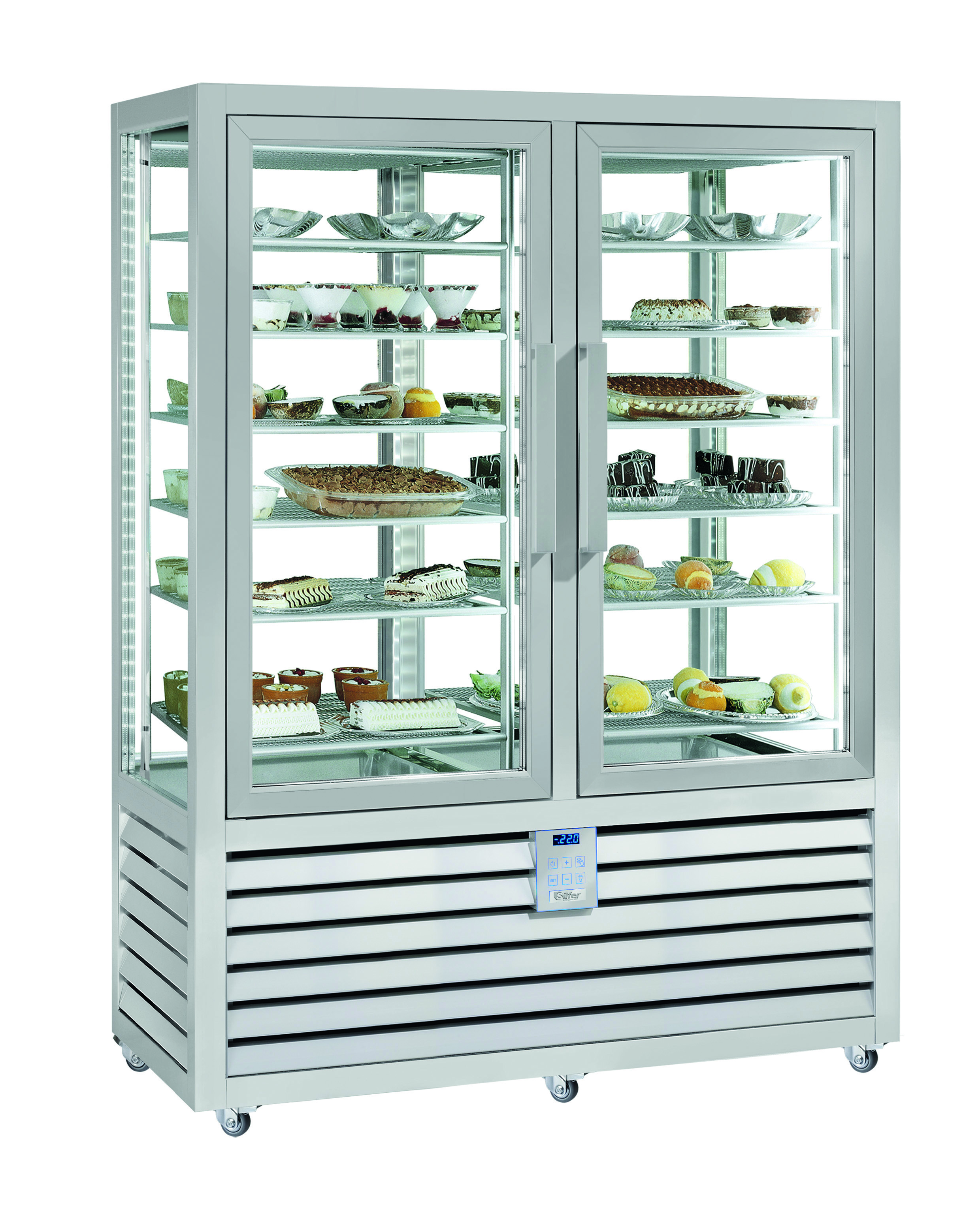 Silfer NEO Umluft-Eisvitrine NGL 900 R/R 2T
