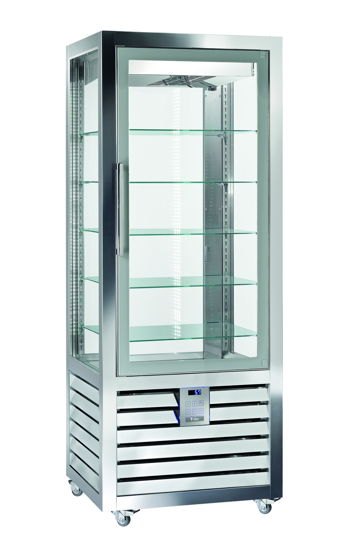 Silfer Quadro Umluft-Eisvitrine QGL 600 V 2T