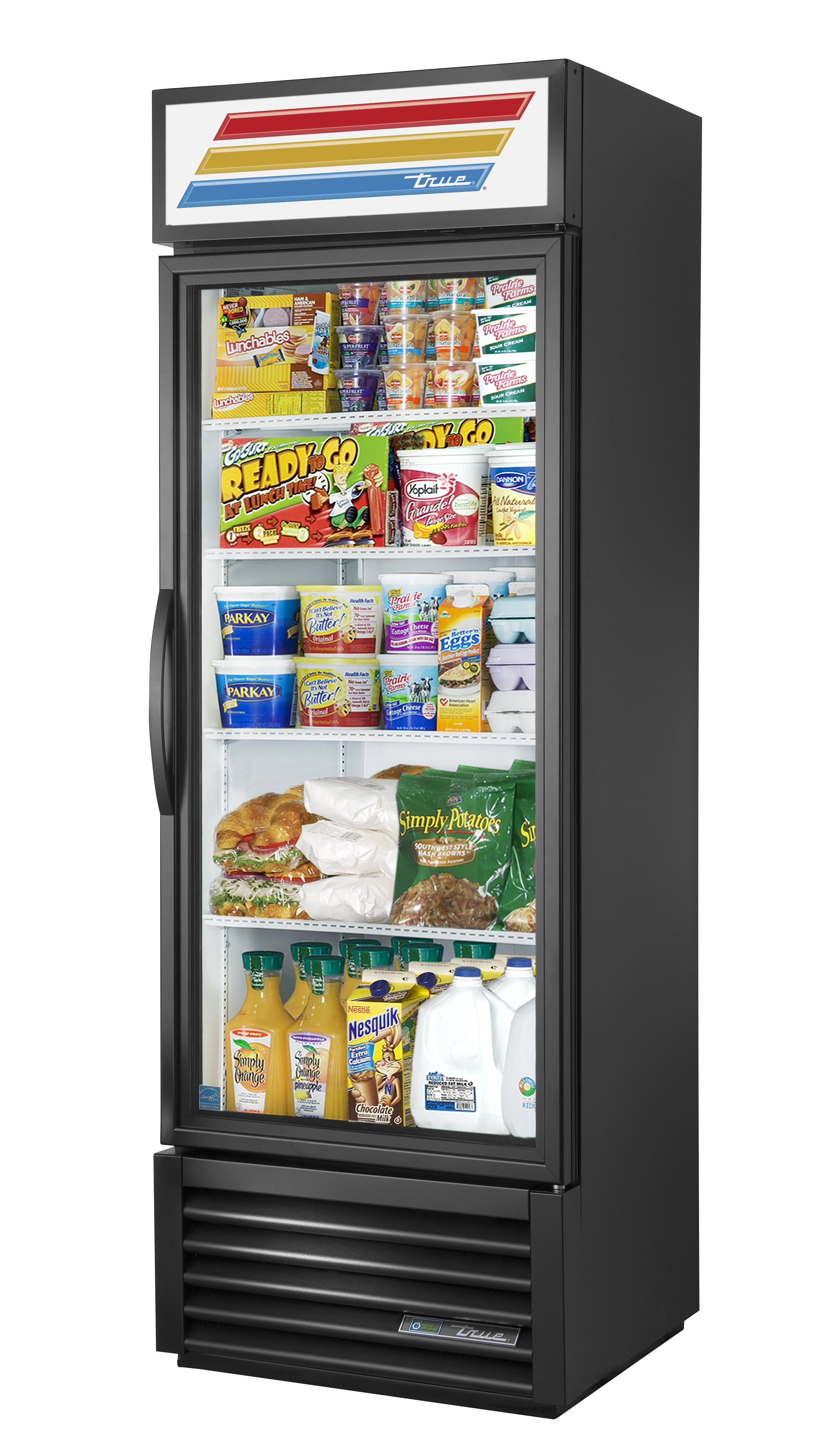 True Glastürkühlschrank GDM-19T-HC-TSL01