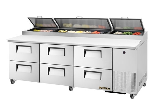True Pizzabelegtisch TPP-93D-6