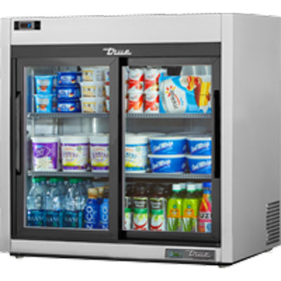 True Glas Schiebetür Kühlschrank TSD-09G-HC-LD